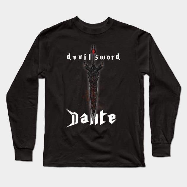 Devil Sword Dante - Devil May Cry Long Sleeve T-Shirt by An_dre 2B